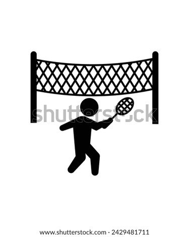 tennis playing icon, vector best flat icon.