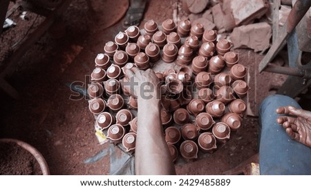 In many places in Asia, pottery is still made using the old method. This picture is of Palghar, Maharashtra in India, which has been clicked on 23.02.2024.