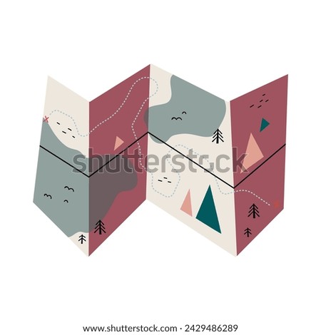 Isolated Map on a white background. Vector illustration