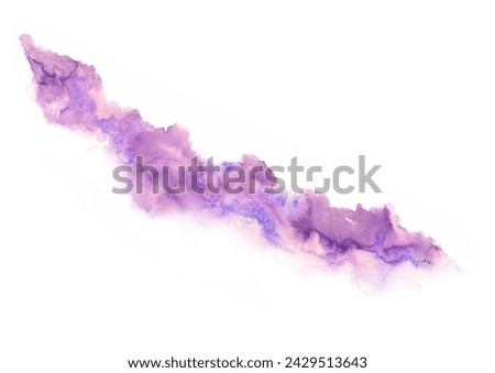 watercolor purple brush stroke background, colorful illustration