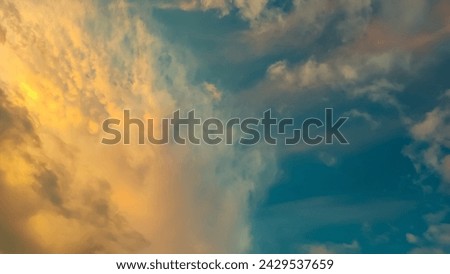 the tiredness of the day disappears when you see the beauty of the twilight. every day. thanks god Royalty-Free Stock Photo #2429537659