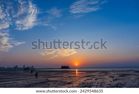 Sunset, sea view, Asia, natural light photography, travel holiday vacation
