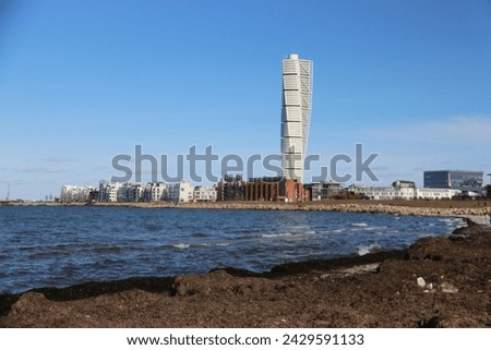 malmo, malmö, calatrava, skyscraper, turning torso, neo-futurist, sweden Royalty-Free Stock Photo #2429591133