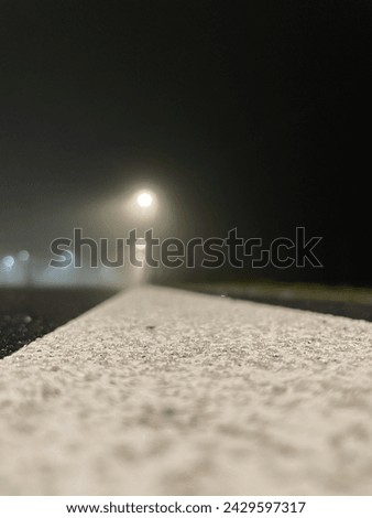 Close up street line night picture