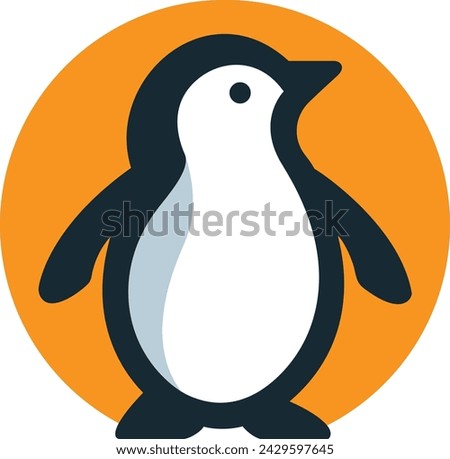 Penguin Vector Illustration, Minimalist Logo