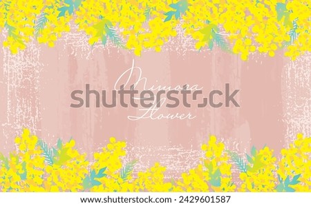 Cute Fashionable Mimosa Background Clip Arts