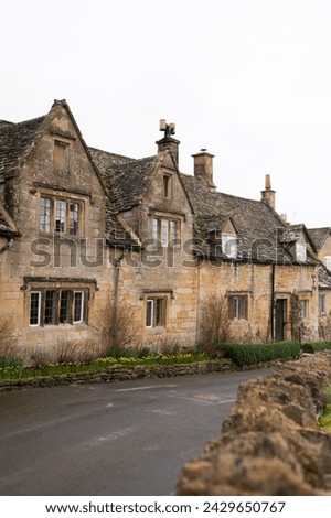 Beautiful Cottages in Snowshill Manor Village, Broadway, The Cotswolds, Gloucestershire Royalty-Free Stock Photo #2429650767