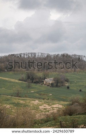 Beautiful Cottages in Snowshill Manor Village, Broadway, The Cotswolds, Gloucestershire Royalty-Free Stock Photo #2429650789