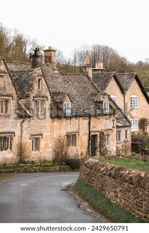 Beautiful Cottages in Snowshill Manor Village, Broadway, The Cotswolds, Gloucestershire Royalty-Free Stock Photo #2429650791