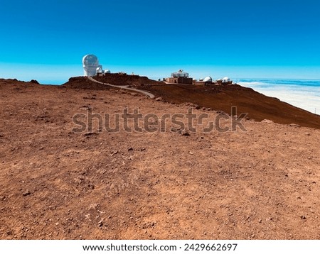 Telescopes on Haleakala, Maui Hawaii