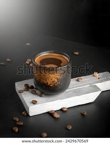 Picture of a cup of morning coffee(not made by ai)