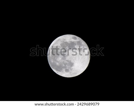 A picture of the bright moon