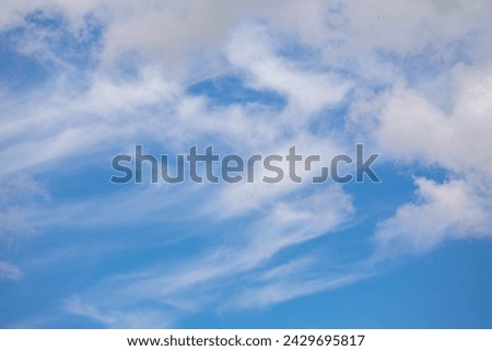 Dramatic sky with beautiful and exotic clouds