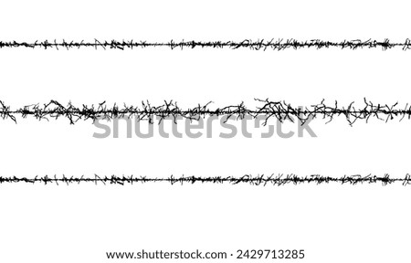barbed wire seamless pattern vector, vintage border,spiky wire fencing, grungy border barrier,barbed border,barbwire wire fence, barbed wire isolated,