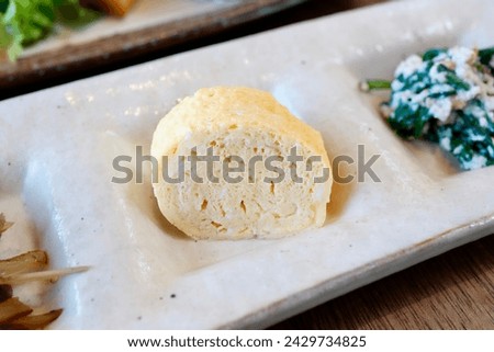  Bite-sized omelet. A traditional Japanese dish. Royalty-Free Stock Photo #2429734825