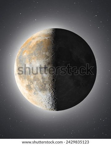 Moon picture (picture of a third quarter Moon)