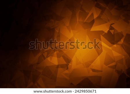 Dark Orange vector background with abstract polygonals. Modern abstract illustration with colorful random forms. Background for a cell phone.