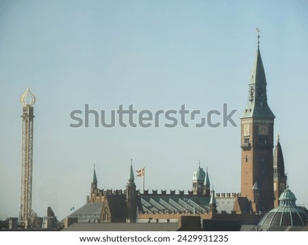 City Hall and other towers in Copenhagen