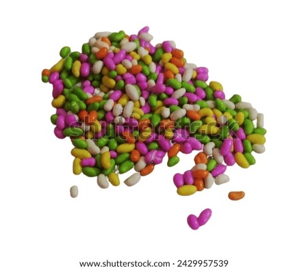 Tasty sprinkle with white background 