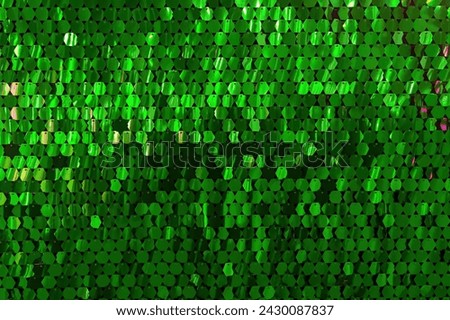 Green shiny iridescent background. Pixel background.