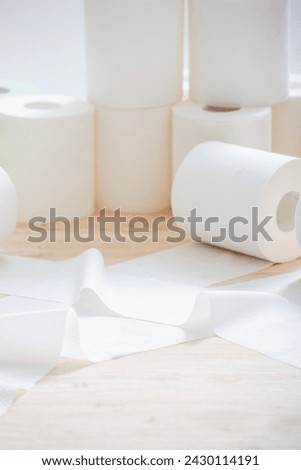 Toilet paper, background material, studio photography
