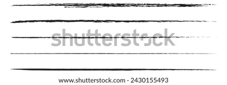 Swift crossed and wavy underlines. Underline markers collection. Vector illustration of scribble lines isolated on white background.  Vector illustration., Eps 10.
