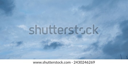 Close-up of cirrus and highly stratus clouds. Inside the clouds. The sky is in the clouds. The background