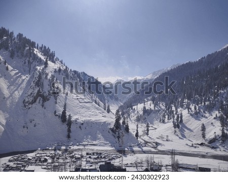 Lovely pictures of Snow. Lovely view of winter in Himalayas. Icicles,river snow