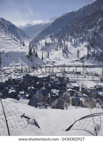 Lovely pictures of Snow. Lovely view of winter in Himalayas. Icicles,river snow