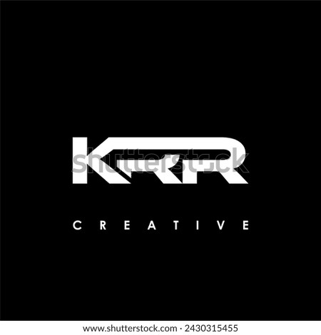 KRR Letter Initial Logo Design Template Vector Illustration
