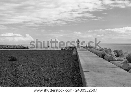 seafront promenade outdoor. seafront promenade view. seafront promenade with nobody. Royalty-Free Stock Photo #2430352507