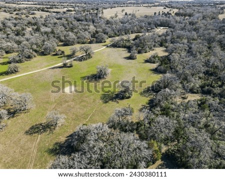Drone photo of open ranch land