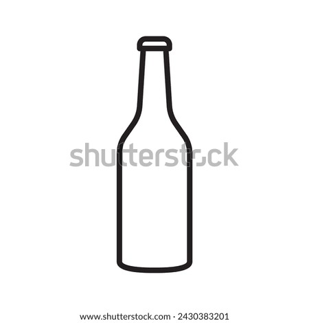 beer bottle icon design vector template