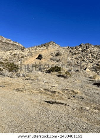 Rugged off-road trails in the desert