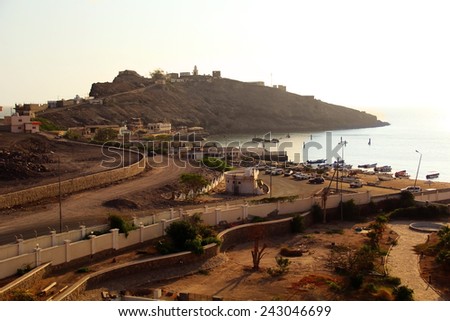 Gulf of Aden in Yemen Royalty-Free Stock Photo #243046699