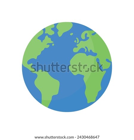 Planet Earth vector icon, Earth day flat symbol