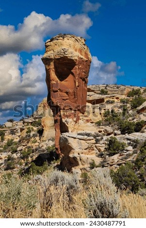 Rock Pinnacle Near Three King Panel Near Venal Utah. Royalty-Free Stock Photo #2430487791