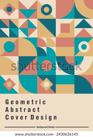 Geometric minimal pattern artwork with simple shape