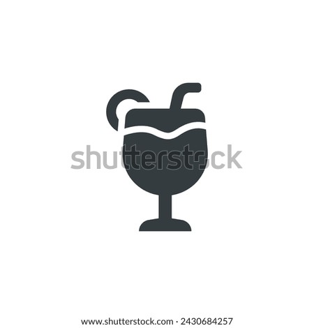 Cocktail icon, Cocktail vector illustration