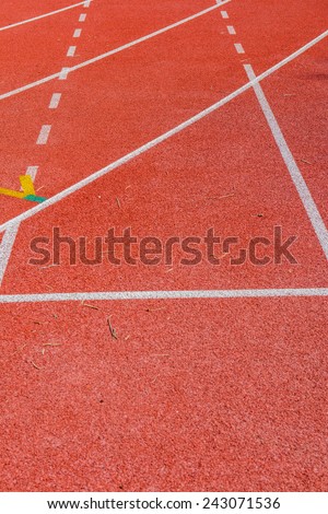 Running track in Thai, Thailand.