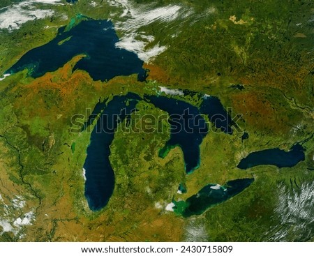 Fall colors around the Great Lakes. Fall colors around the Great Lakes. 