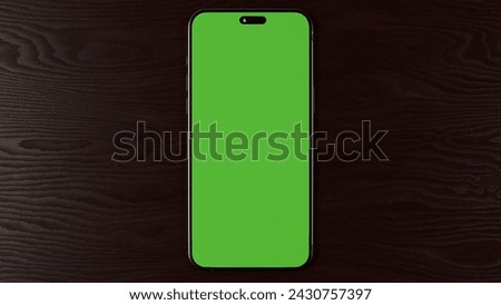 Mobile Phone Green Screen Mockup II 3D Rendering