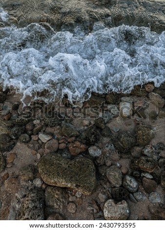 The image of small waves on the beach crashing against our little feet is very pleasant, suitable to look at and feel