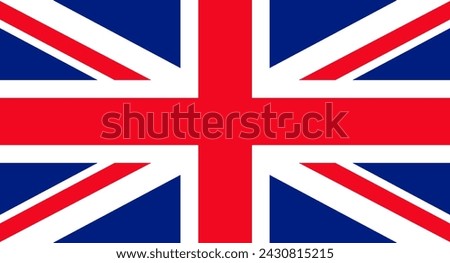 vector illustration of the flag of Great Britain