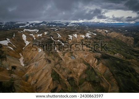 The famous central mountains of Iceland 