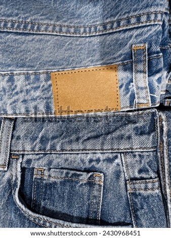 front view blue jeans closeup background