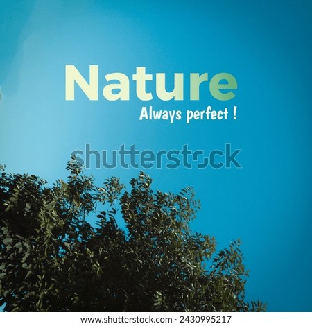 beautiful tree with nature text 