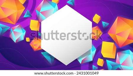 Realistic polygonal background vector design in eps 10