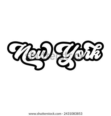 New York typography design vector, usa state shirt design vector. Jersey design vector, T-shirt design for usa
