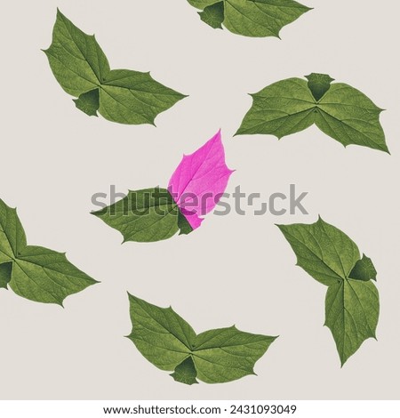 A lot of flower leaf pink 
